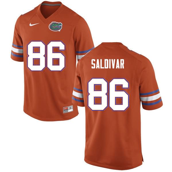 NCAA Florida Gators Andres Saldivar Men's #86 Nike Orange Stitched Authentic College Football Jersey QCC7464CL